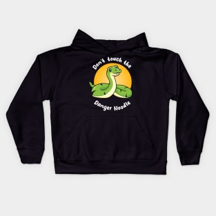 Don't touch the Danger Noodle (on dark colors) Kids Hoodie